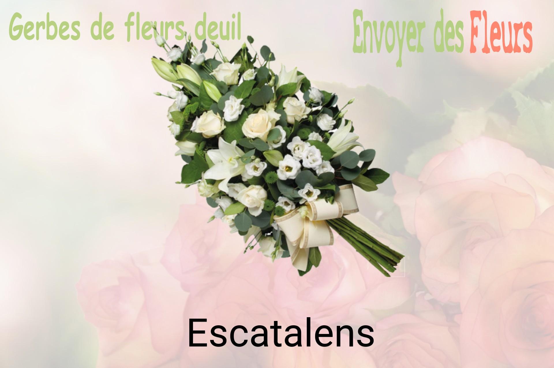 Gerbe de fleurs de deuil livrée à Escatalens